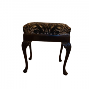 Victorian Mahogany Stool with Cabriole Legs – Mid-19th Century